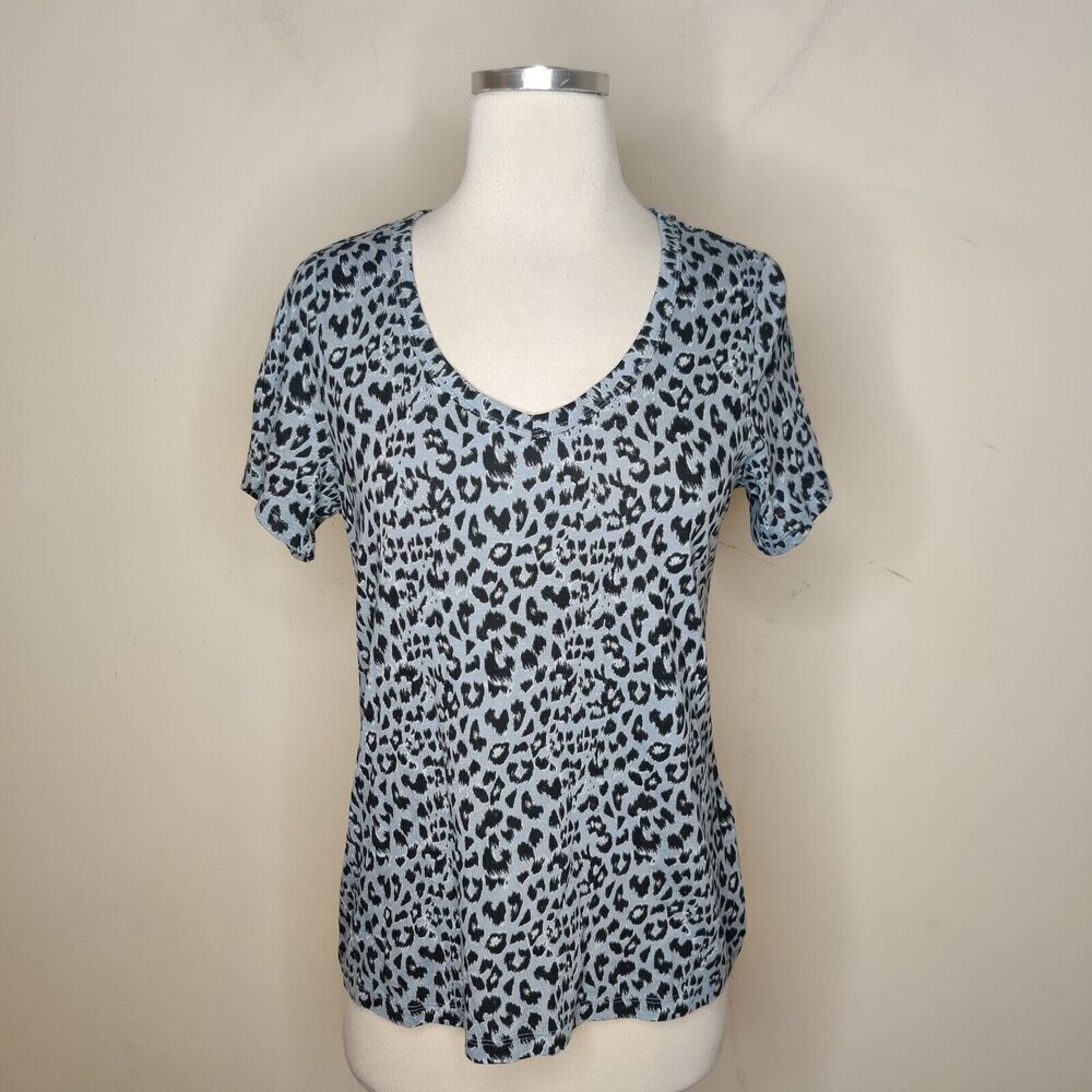 Banana Republic Malibu T Shirt Animal Print Short Sleeve Tee